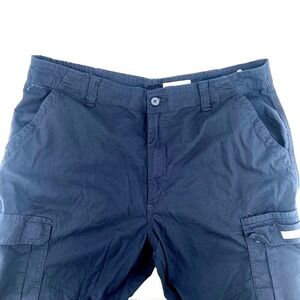 Wrangler Mens Cargo Pants Outdoor Casual Utility Stretch Workwear Navy 42x30